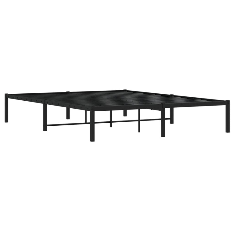 Bedframe metaal zwart 150x200 cm