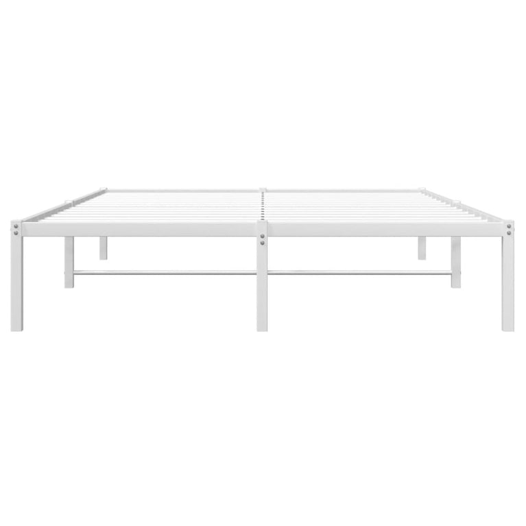 Bedframe metaal wit 140x190 cm