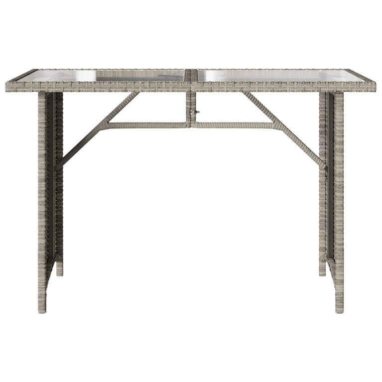 2-delige Tuinset met kussens poly rattan lichtgrijs