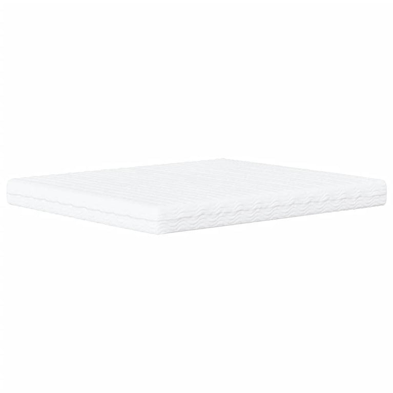 Bed met matras stof blauw 160x200 cm