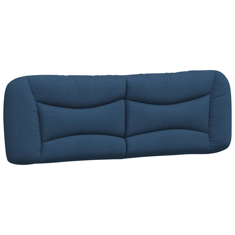 Bed met matras stof blauw 160x200 cm