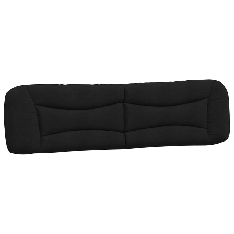 Bed met matras stof zwart 200x200 cm