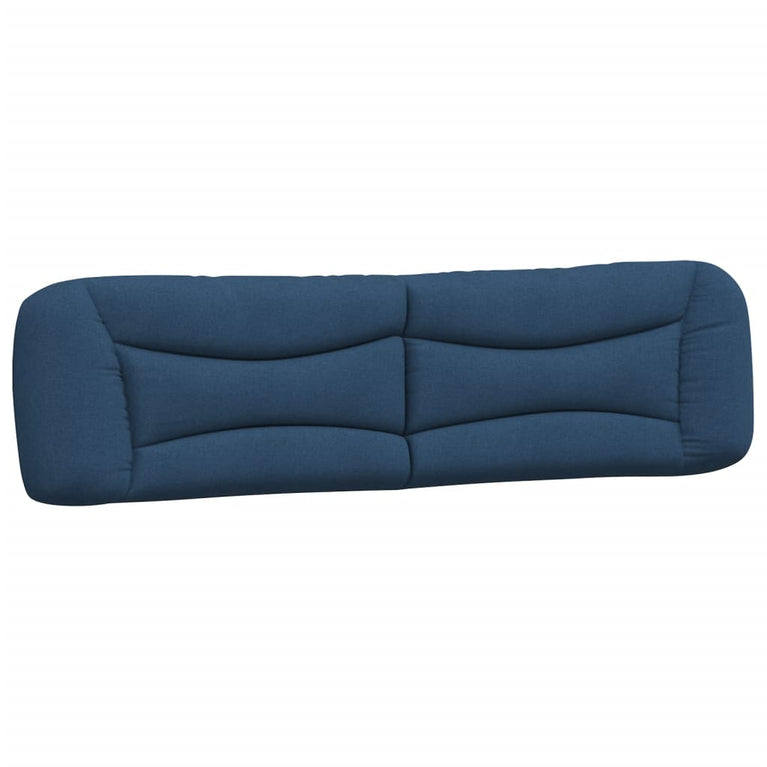 Bed met matras stof blauw 200x200 cm