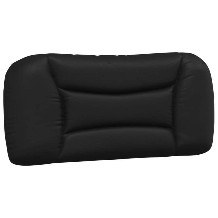 Bed met matras kunstleer zwart 80x200 cm