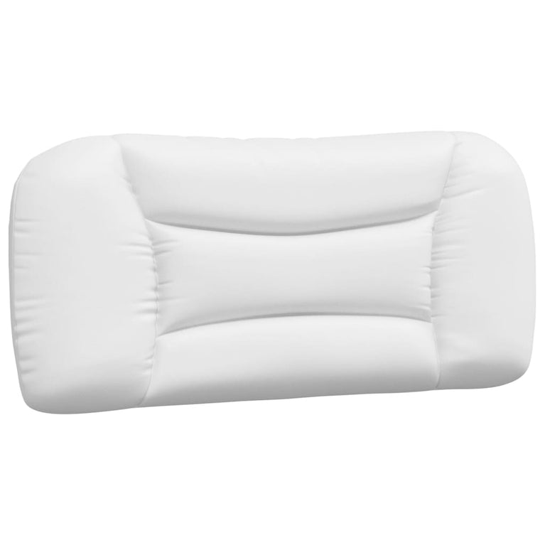 Bed met matras kunstleer wit 90x200 cm