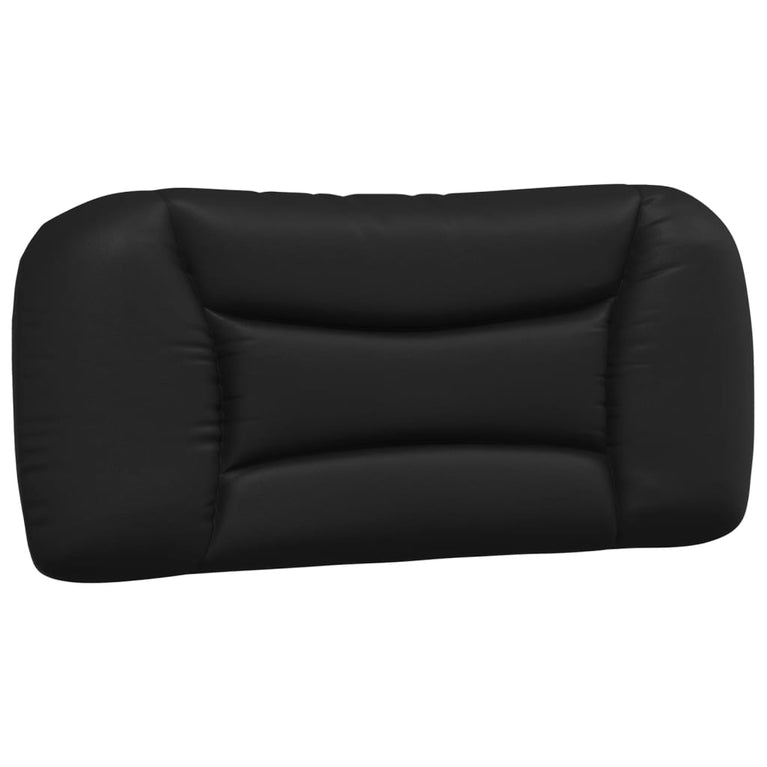 Bed met matras kunstleer zwart en wit 90x200 cm