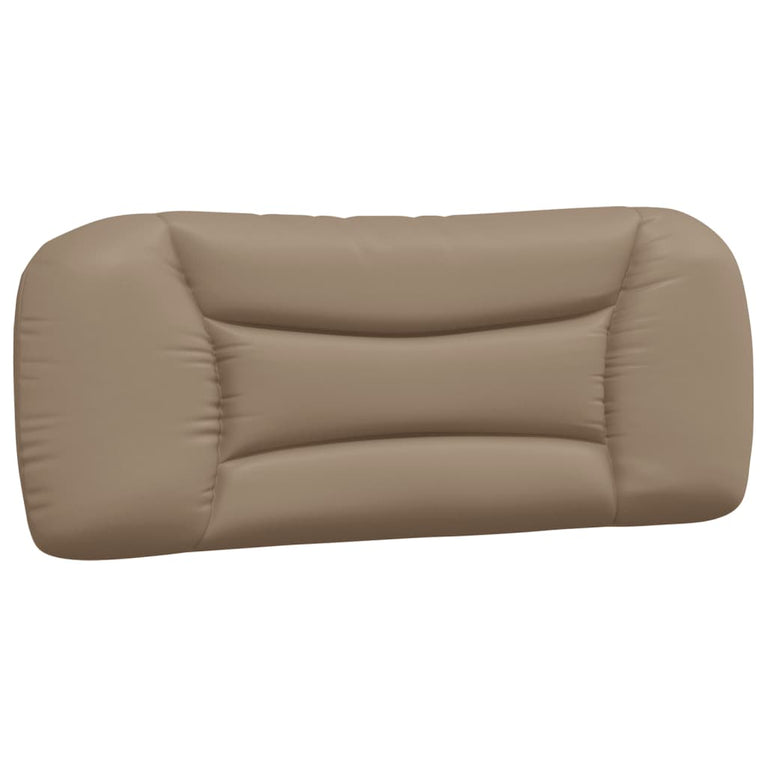 Bed met matras kunstleer cappuccinokleurig 100x200 cm
