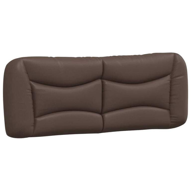 Bed met matras kunstleer bruin 120x200 cm