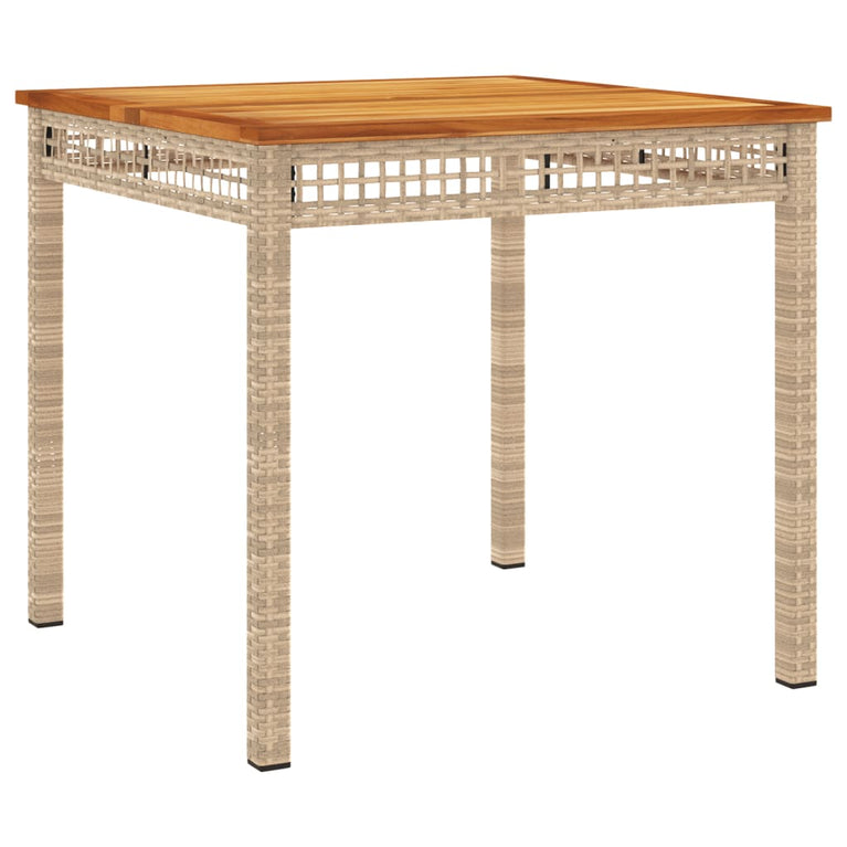 3-delige Tuinset met kussens poly rattan beige