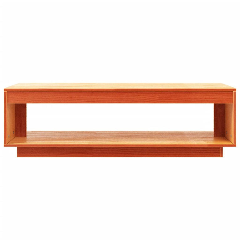 Salontafel 110x50x33,5 cm massief grenenhout wasbruin