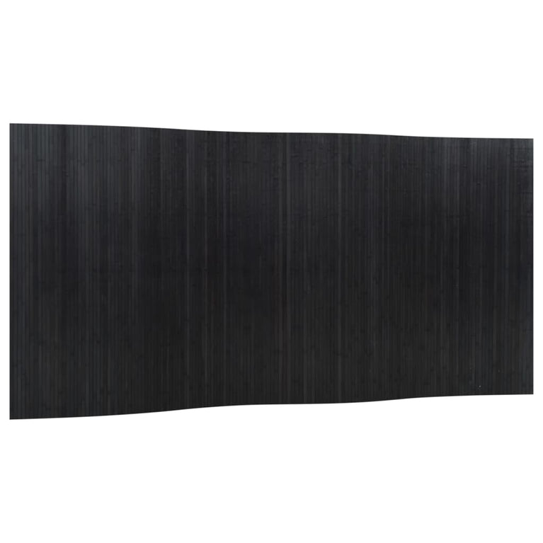 Kamerscherm 165x400 cm bamboe zwart
