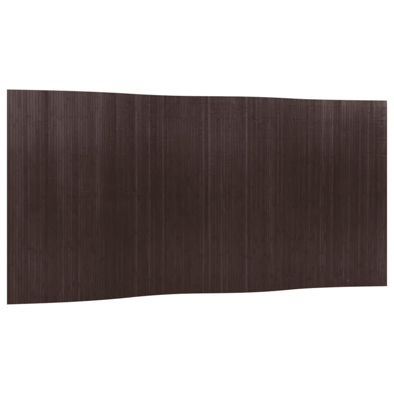 Kamerscherm 165x400 cm bamboe donkerbruin