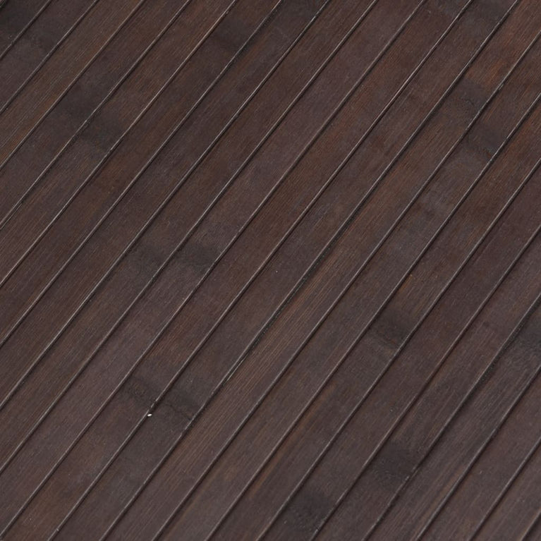 Kamerscherm 165x400 cm bamboe donkerbruin