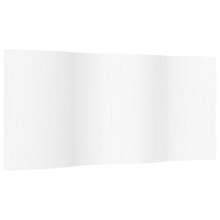 Kamerscherm 165x400 cm bamboe wit