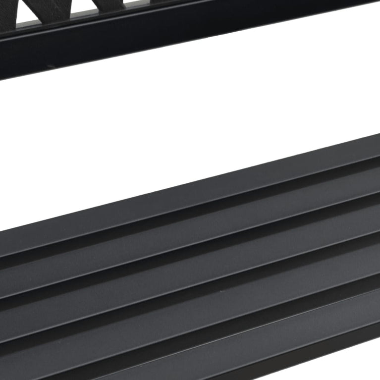 Tuinbank 120 cm staal zwart