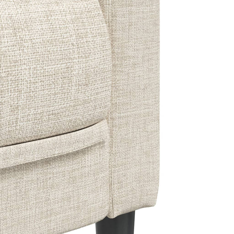 Fauteuil stof crèmekleurig