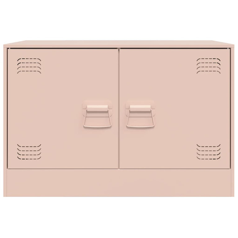 Tv-meubel 67x39x44 cm staal roze