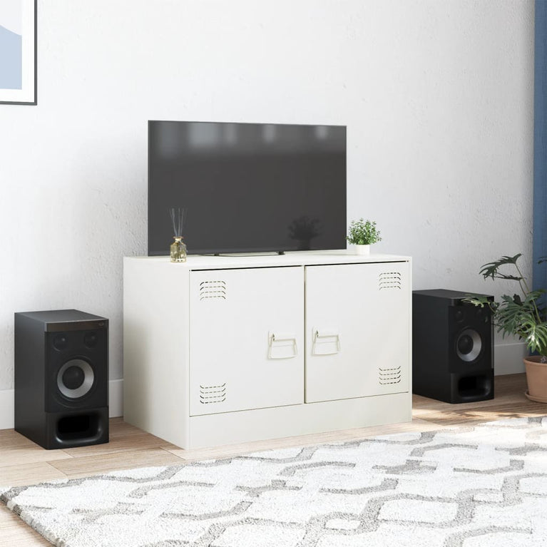 Tv-meubel 67x39x44 cm staal wit