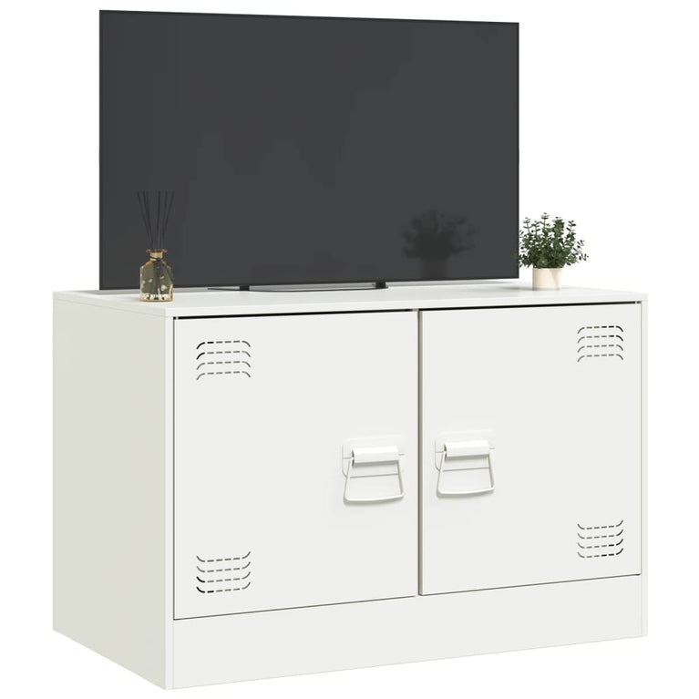 Tv-meubel 67x39x44 cm staal wit