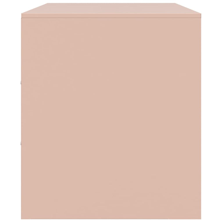 Tv-meubel 99x39x44 cm staal roze