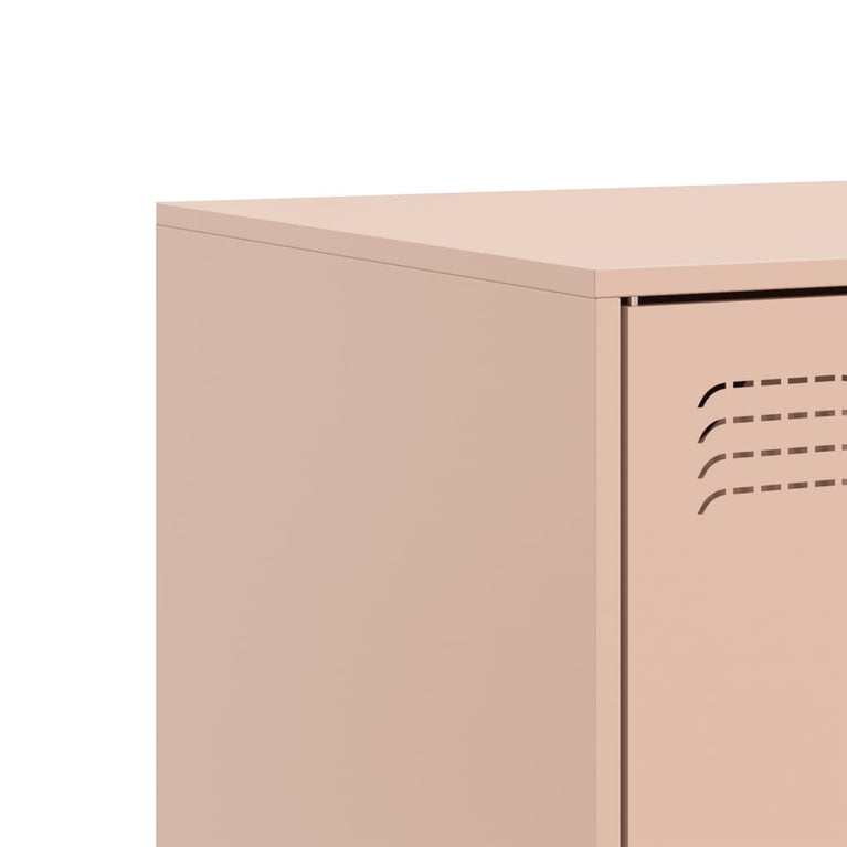 Tv-meubel 99x39x44 cm staal roze