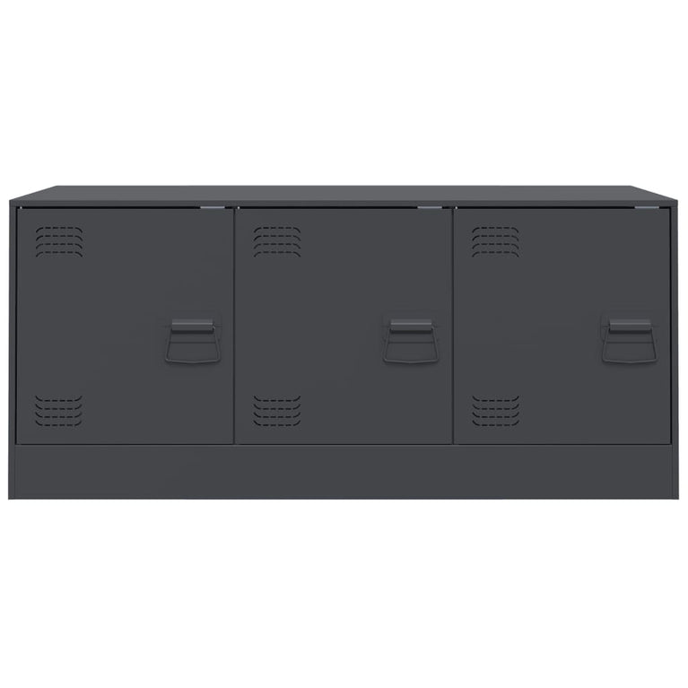 Tv-meubel 99x39x44 cm staal antracietkleurig