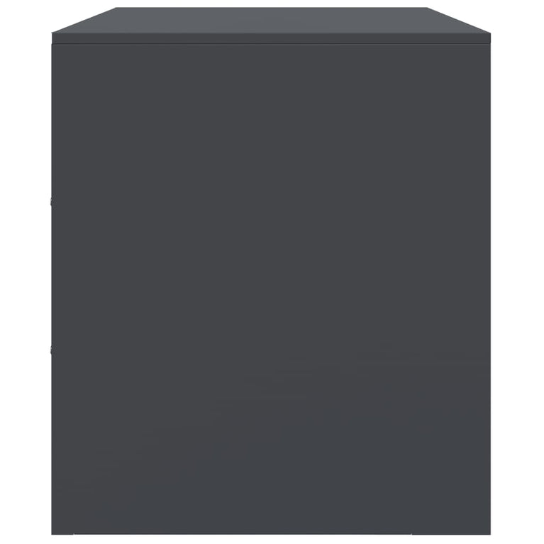 Tv-meubel 99x39x44 cm staal antracietkleurig