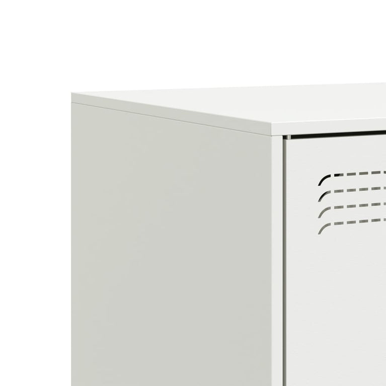 Tv-meubel 99x39x44 cm staal wit