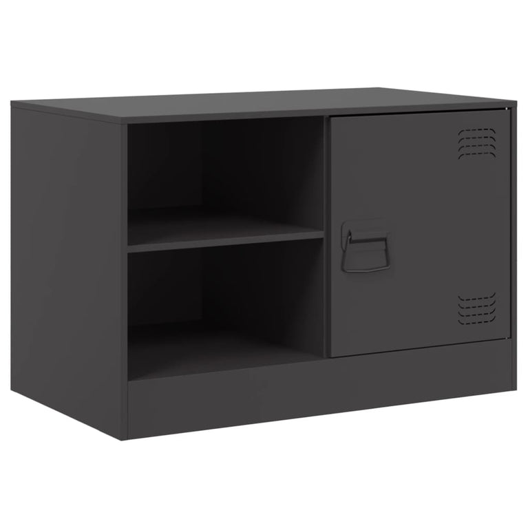 Tv-meubel 67x39x44 cm staal zwart