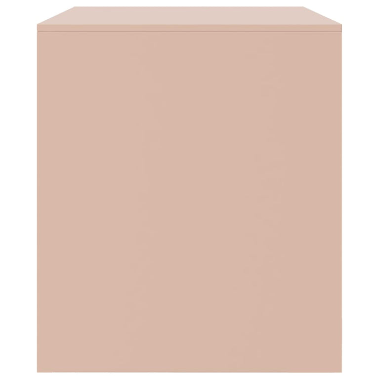 Tv-meubel 67x39x44 cm staal roze