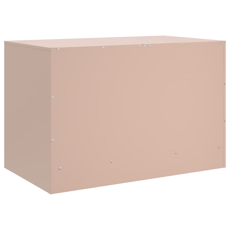 Tv-meubel 67x39x44 cm staal roze
