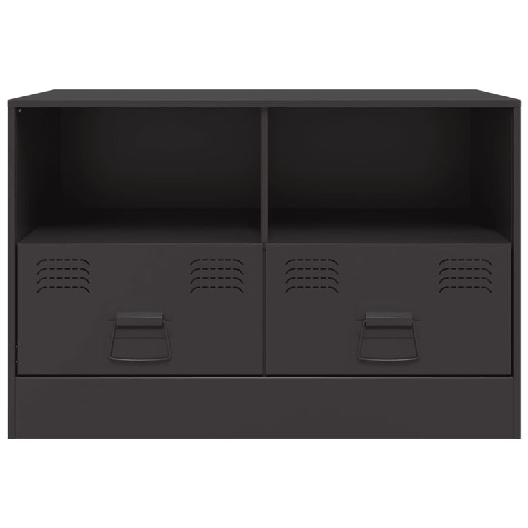 Tv-meubel 67x39x44 cm staal zwart