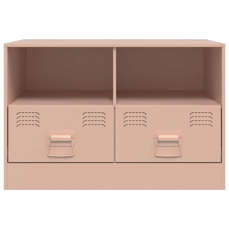 Tv-meubel 67x39x44 cm staal roze