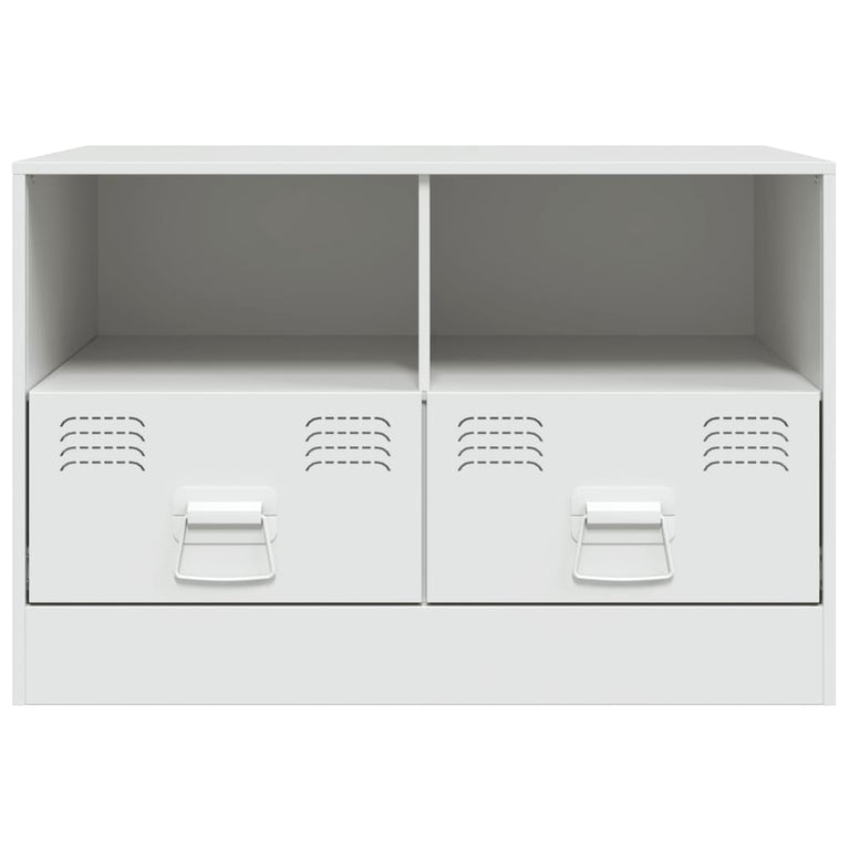 Tv-meubel 67x39x44 cm staal wit