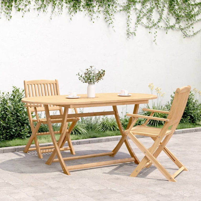 Tuintafel inklapbaar 160x85x75 cm massief acaciahout
