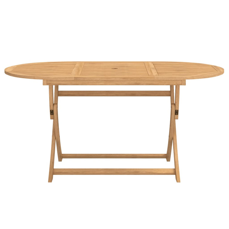 Tuintafel inklapbaar 160x85x75 cm massief acaciahout