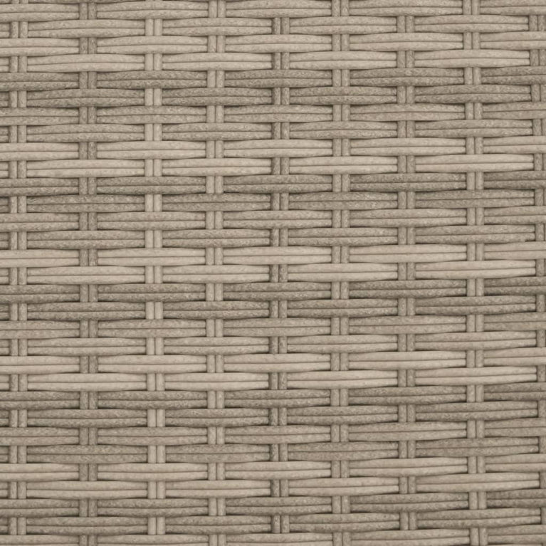 Ligbedden 2 st met tafel poly rattan lichtgrijs