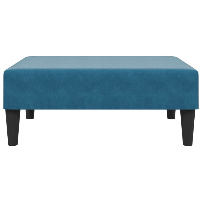 2-delige Loungeset met kussens fluweel blauw