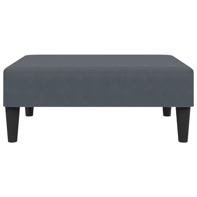 2-delige Loungeset met kussens fluweel donkergrijs