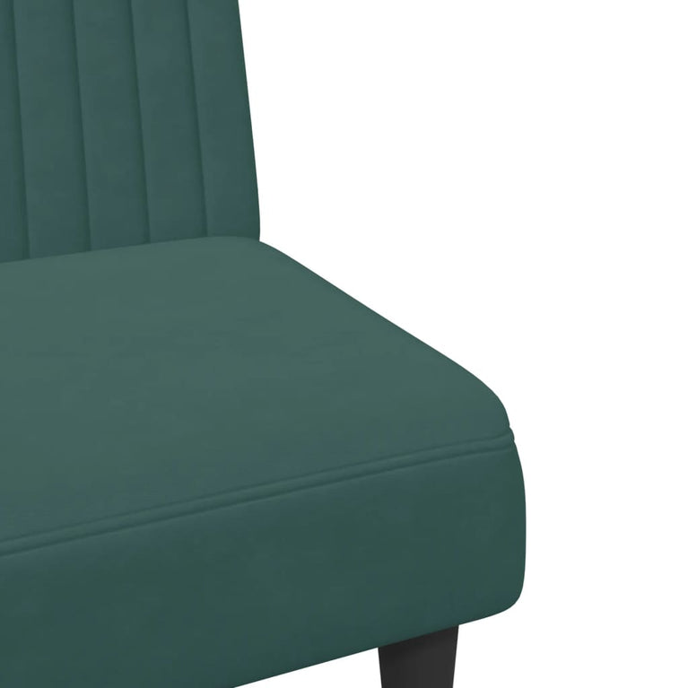 2-delige Loungeset fluweel donkergroen