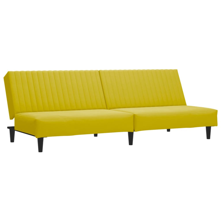 2-delige Loungeset fluweel geel