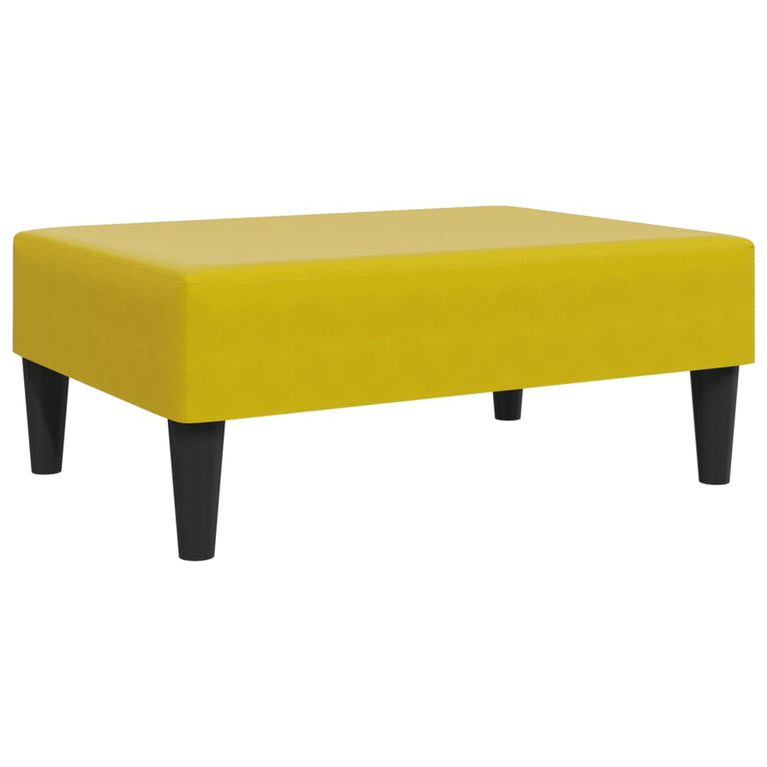 2-delige Loungeset fluweel geel
