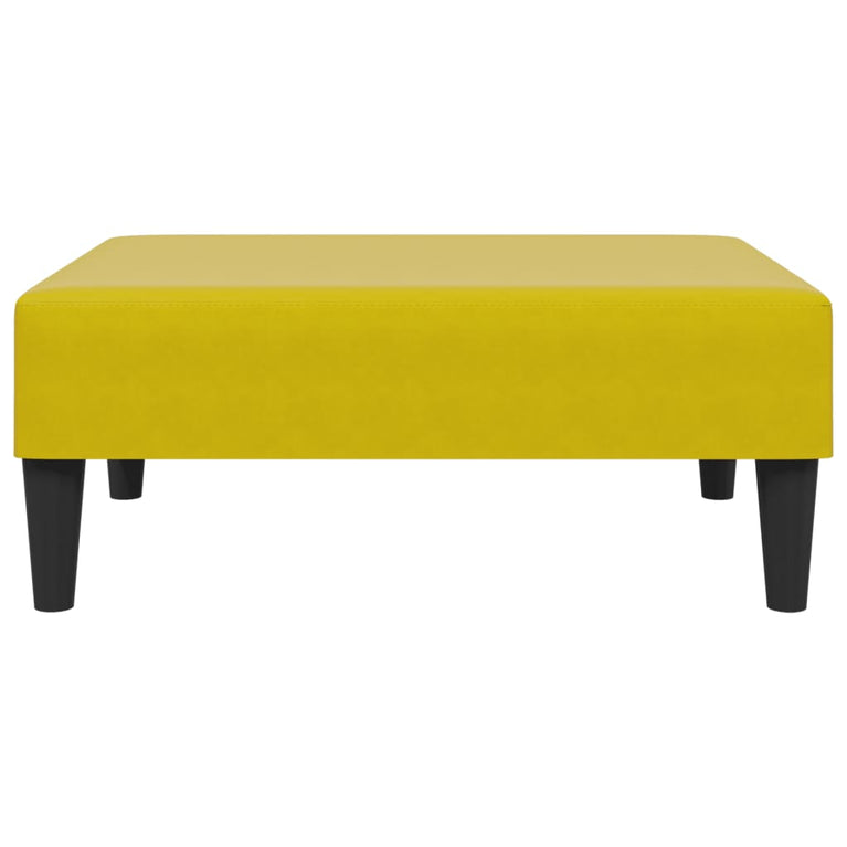 2-delige Loungeset fluweel geel
