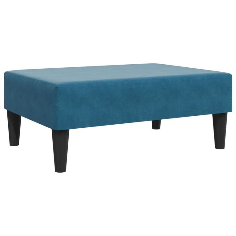 2-delige Loungeset fluweel blauw