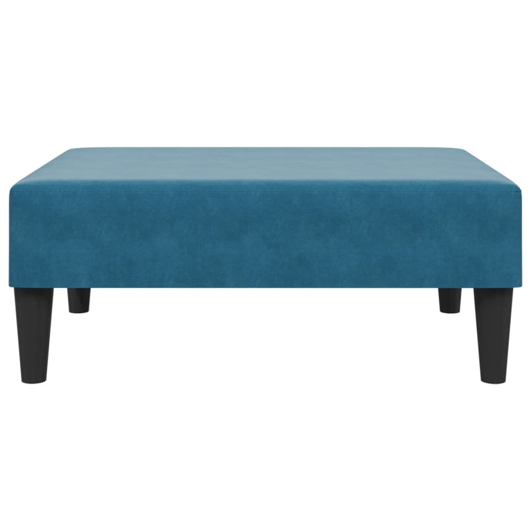2-delige Loungeset fluweel blauw