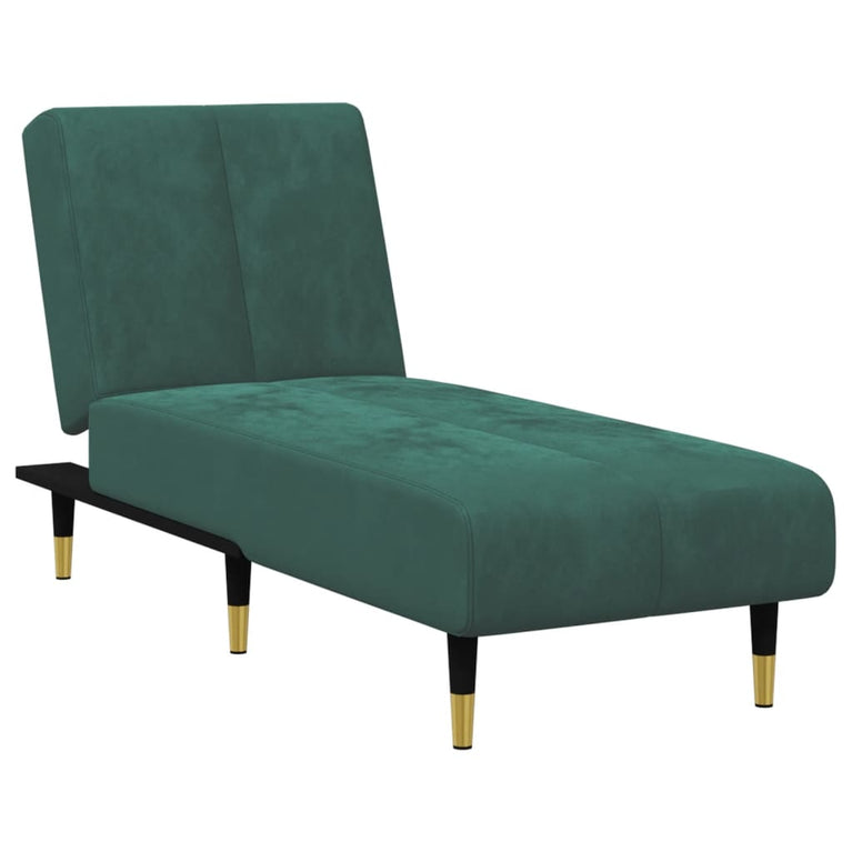 2-delige Loungeset fluweel donkergroen