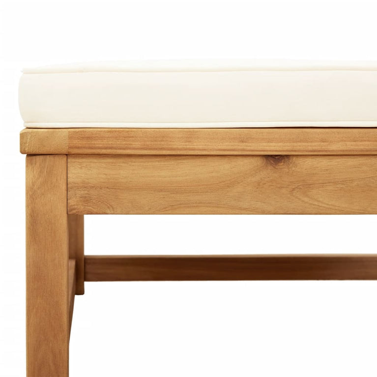 9-delige Loungeset met kussens massief acaciahout