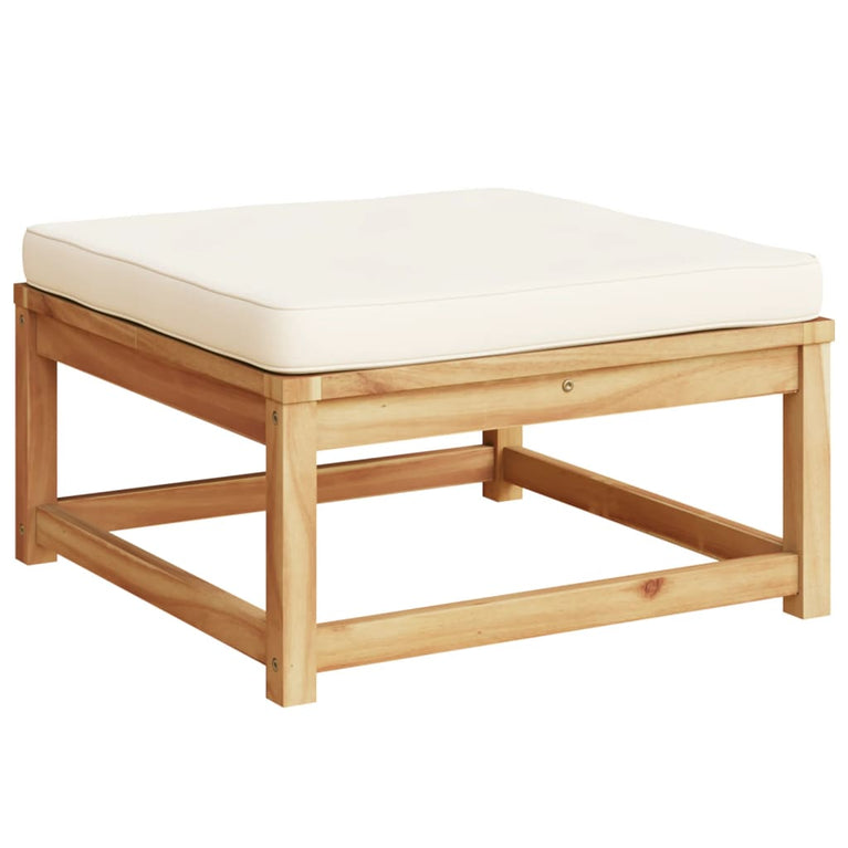 7-delige Loungeset met kussens massief acaciahout