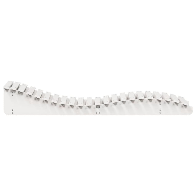 Ligbed 205x60x31,5 cm massief grenenhout wit
