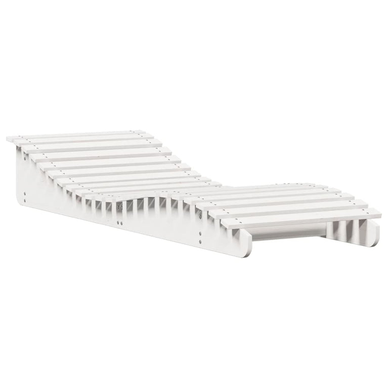 Ligbed 205x70x31,5 cm massief grenenhout wit